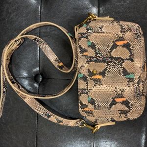 Madewell snakeskin camera crossbody bag/purse